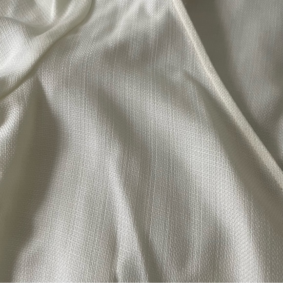 VETTA The Gathered Sleeve Wrap Top Textured stencil Ivory Medium - Picture 6 of 11